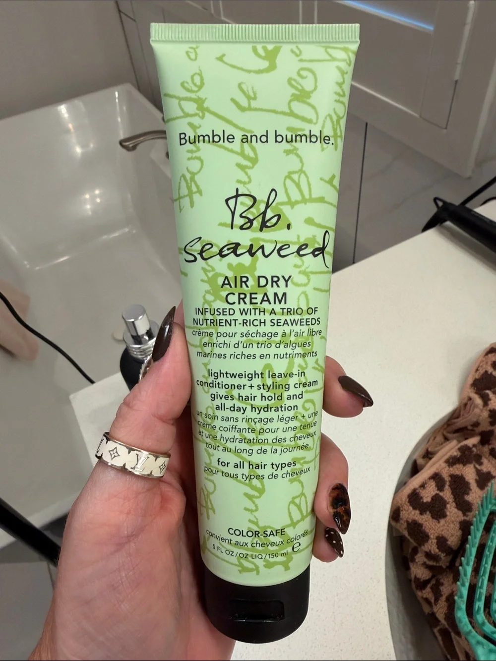Bumble and bumble Seaweed Air Dry Cream (Green) & Surf Spray (Black) Set